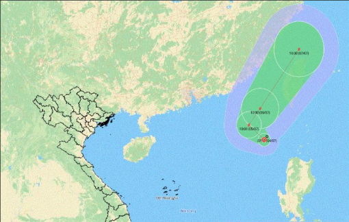 Ngày mai (5/7), áp thấp nhiệt đới có khả năng mạnh lên thành bão