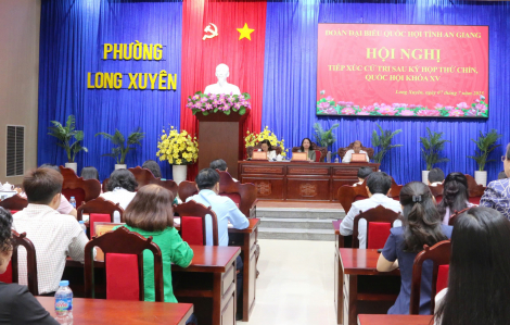 Phó chủ tịch nước Võ Thị Ánh Xuân tiếp xúc cử tri tỉnh An Giang