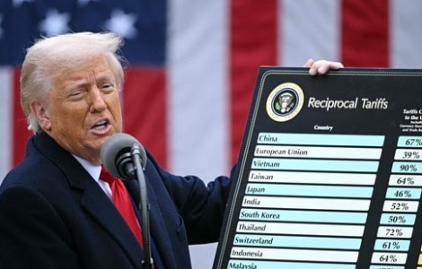 Mỹ áp thuế từ 25 đến 40% lên 14 quốc gia
