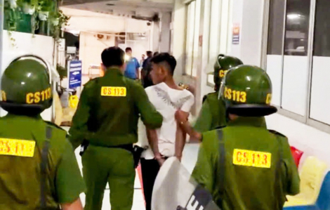 Khống chế thanh niên phê ma túy, gây rối tại Bệnh viện Tim mạch An Giang