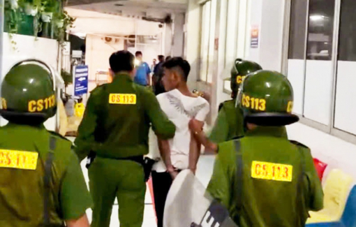 Khống chế thanh niên phê ma túy, gây rối tại Bệnh viện Tim mạch An Giang