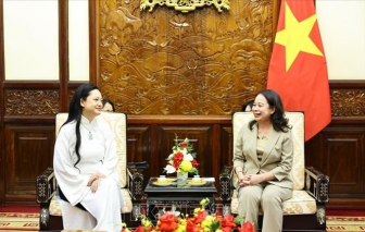 Phó Chủ tịch nước tiếp nữ phi hành gia gốc Việt đầu tiên bay vào vũ trụ