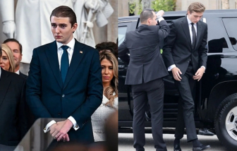 ''Hoàng tử Nhà Trắng'' Barron Trump cao trên 2 mét nhờ chế độ ăn nghiêm ngặt