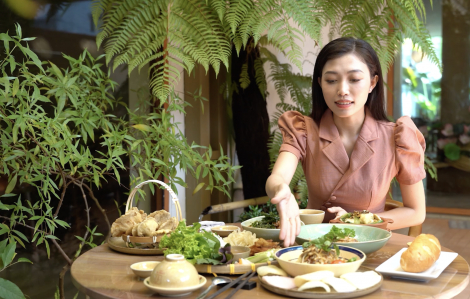 Nhà hàng chay đậm chất làng quê của vợ chồng ca sĩ Tuấn Hưng