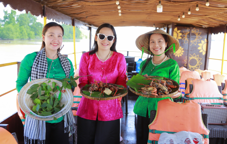 Một thoáng Hàm Luông  - ngắm trời xanh qua kẽ lá