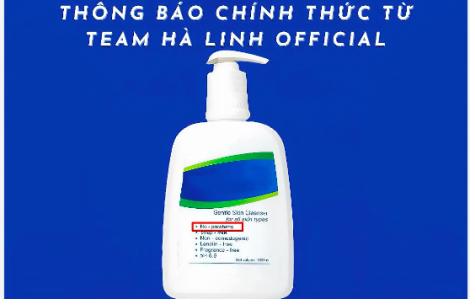 Sữa rửa mặt từng giới thiệu bị thu hồi, Võ Hà Linh nói gì?