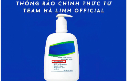 Sữa rửa mặt từng giới thiệu bị thu hồi, Võ Hà Linh nói gì?
