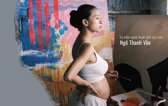 Ngô Thanh Vân vẽ tranh, mang đấu giá từ thiện