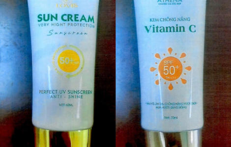 Bộ Y tế thông báo thu hồi 2 loại kem chống nắng giả
