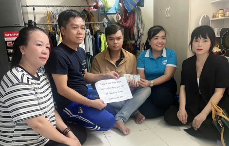 Hội LHPN xã Bàu Bàng vận động chăm lo cho bé 7 tháng tuổi bị bỏng nặng