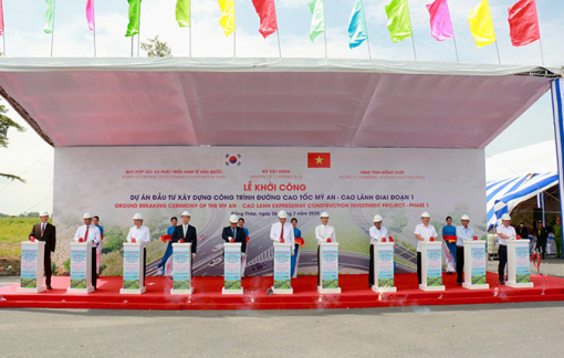 Đồng Tháp khởi công dự án đường cao tốc Mỹ An - Cao Lãnh giai đoạn 1