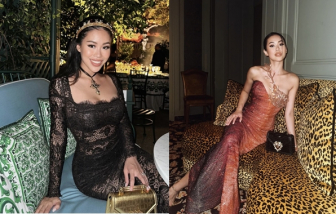 Fashionista Tiên Nguyễn quyến rũ trong sự kiện thời trang tại Ý