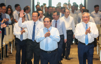 Thủ tướng dự hội nghị triển khai Nghị quyết về Trung tâm tài chính quốc tế tại TPHCM