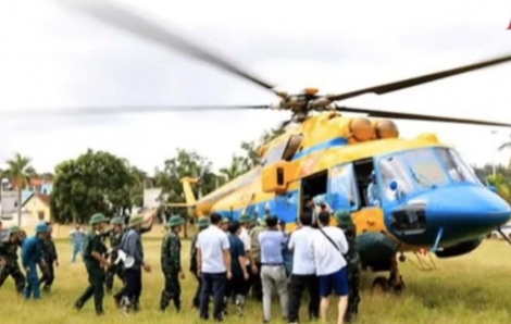 Bộ Quốc phòng huy động trực thăng cứu trợ khẩn cấp vùng lũ Tây Bắc