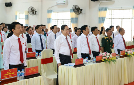 Chủ tịch Quốc hội Trần Thanh Mẫn dự đại hội Đảng bộ xã Thạnh Xuân ở Cần Thơ