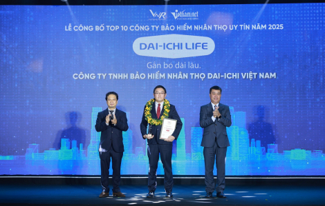 Dai-ichi Life Việt Nam giữ vững danh hiệu “Top 10 công ty bảo hiểm nhân thọ uy tín 2025” trong 10 năm liên tiếp (2016 - 2025)