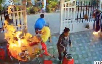Gãy xương, chấn thương vùng kín vì bình gas mini phát nổ
