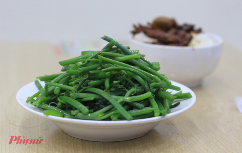 Ngọn su su xào của má