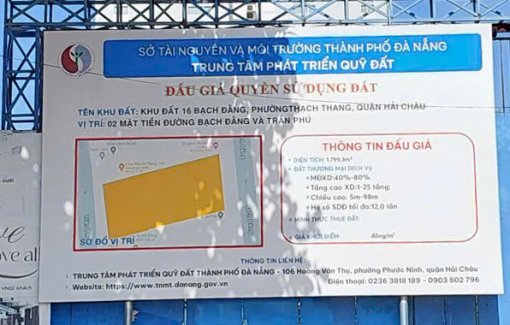 Khu đất vàng trụ sở cũ Sở Tư pháp TP Đà Nẵng đấu giá hơn 359 tỉ đồng