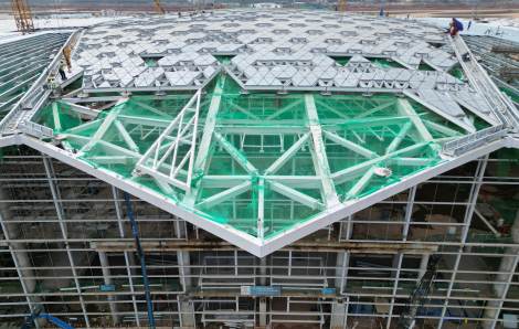 Choáng ngợp với đại công trường nhà ga sân bay Long Thành đang được khẩn trương thi công