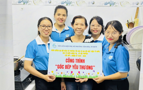 “Góc bếp yêu thương” ấm áp trong căn nhà nhỏ của chị Ngọc