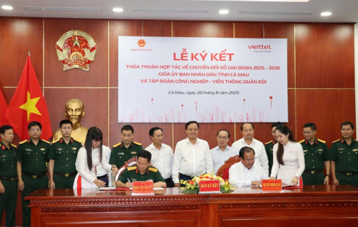 Cà Mau và Tập đoàn Công nghiệp - Viễn thông Quân đội hợp tác về chuyển đổi số