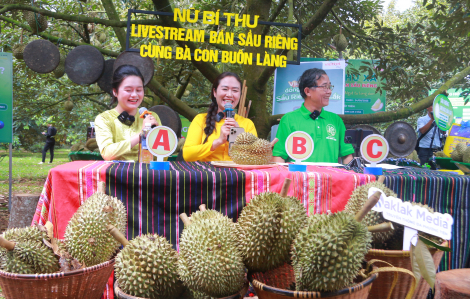 “Sầu riêng của mẹ” qua livestream đặc biệt của nữ bí thư xã