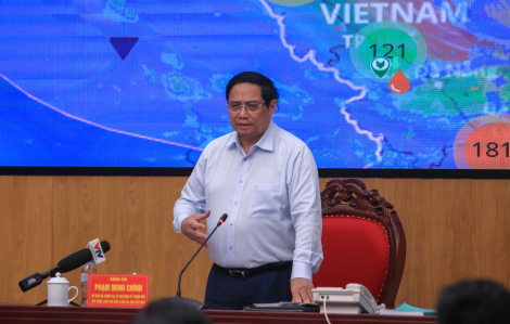 Thủ tướng Phạm Minh Chính trực tiếp chỉ đạo ứng phó bão số 5 tại Nghệ An