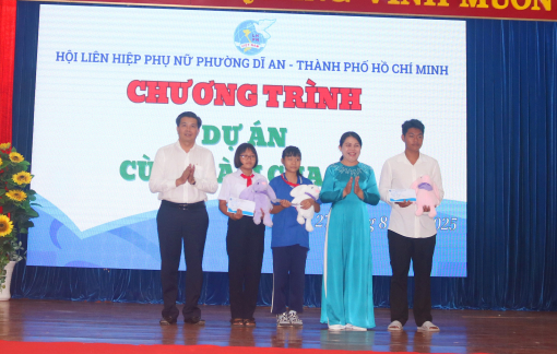 Phường Dĩ An triển khai nhiều chương trình hỗ trợ trẻ em, phụ nữ và người lao động khó khăn