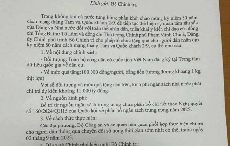Tuyệt đối không nhấn vào link lạ để nhận 100.000 đồng tiền Tết Độc lập