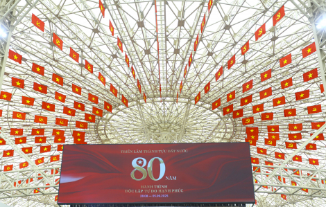Toàn cảnh Triển lãm thành tựu đất nước “80 năm hành trình Độc lập - Tự do - Hạnh phúc”