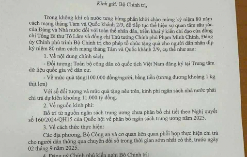 Tuyệt đối không nhấn vào link lạ để nhận 100.000 đồng tiền Tết Độc lập
