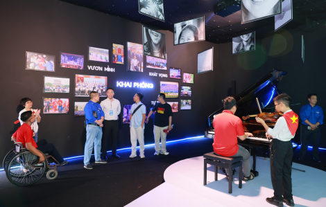 Góc nhỏ nghị lực tại triển lãm 80 năm thành tựu đất nước