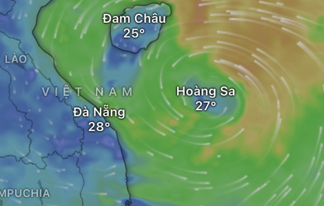 Áp thấp nhiệt đới gây gió mạnh trên Biển Đông