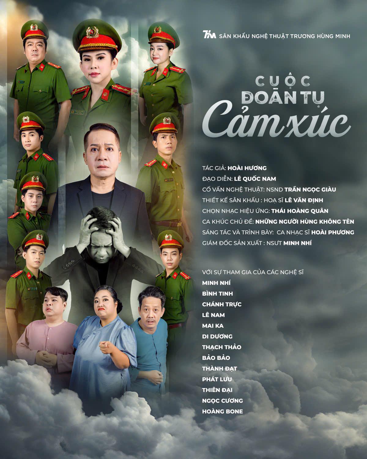 Kịch Cuộc đoàn tụ cảm xúc do nghệ sĩ Minh Nhí cùng Sân khấu Trương Hùng Minh biểu diễn tại Liên hoan Nghệ thuật sân khấu chuyên nghiệp toàn quốc 