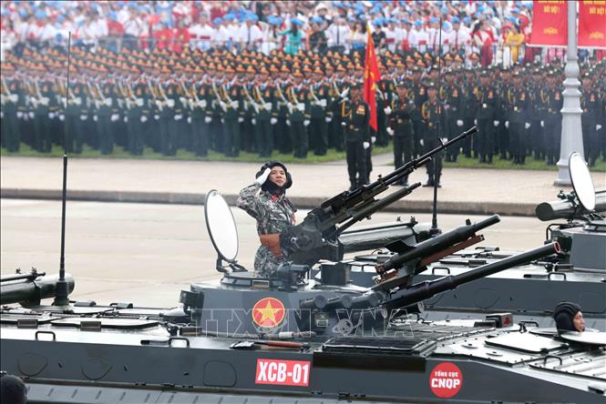 Xe chiến đấu bộ binh XCB 01 do Tổng cục Công nghiệp Quốc phòng nghiên cứu và chế tạo - Ảnh: TTXVN
