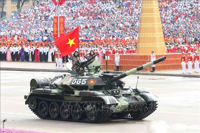 Phiên bản xe tăng T-54B được cải tiến, nâng cấp - Ảnh: Phương Hoa/TTXVN