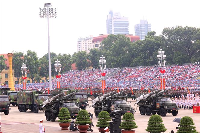 Tổ hợp tên lửa phòng không S-125-VT do Viettel hiện đại hóa của Quân chủng Phòng không - Không quân với nhiều cải tiến, tăng tỉ lệ bắn trúng mục tiêu và khả năng dẫn đường - Ảnh: TTXVN