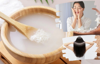 Làm đẹp từ gian bếp: Da mịn tóc suôn mượt nhờ nước vo gạo