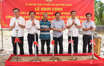 Xây dựng 50 căn nhà đại đoàn kết cho người dân ở Cà Mau
