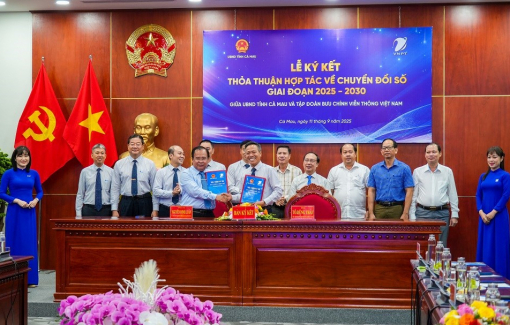 Cà Mau và Tập đoàn VNPT ký kết hợp tác chuyển đổi số giai đoạn 2025 - 2030