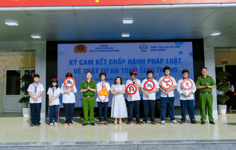 Tăng cường tuyên truyền về chấp hành luật giao thông cho học sinh Hà Nội