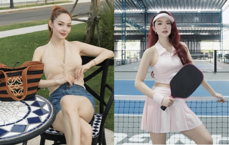 Sao Việt khỏe đẹp: Minh Hằng dáng săn chắc nhờ pickleball