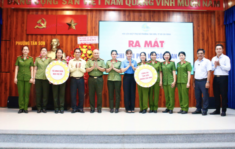 Ra mắt Chi hội Phụ nữ Công an phường Tân Sơn