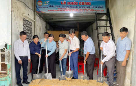 Khởi công xây dựng nhà cho hộ gia đình khó khăn tại phường Thuận An