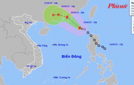 Thời tiết ngày 19/9: Bão số 8 đổ bộ Trung Quốc trong hôm nay