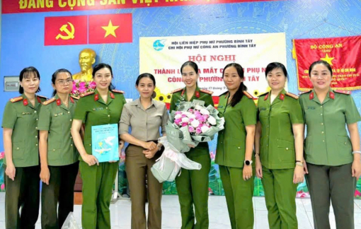 Ra mắt Chi hội phụ nữ Công an phường Bình Tây và Tân Phú