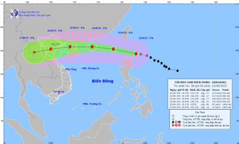 Hôm nay, siêu bão Ragasa vào Biển Đông, gió có thể giật trên cấp 17