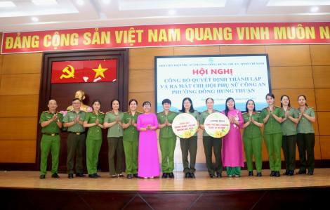 Ra mắt Chi hội Phụ nữ Công an phường Đông Hưng Thuận