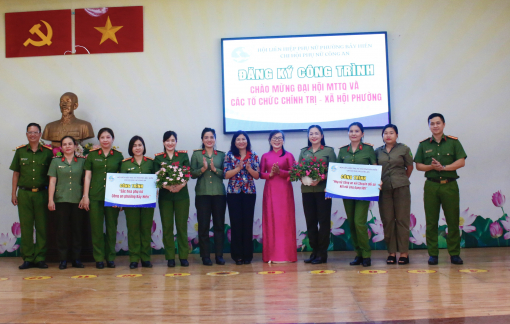 Chi hội Phụ nữ Công an phường Bảy Hiền quyết tâm thực hiện những công trình thiết thực vì dân